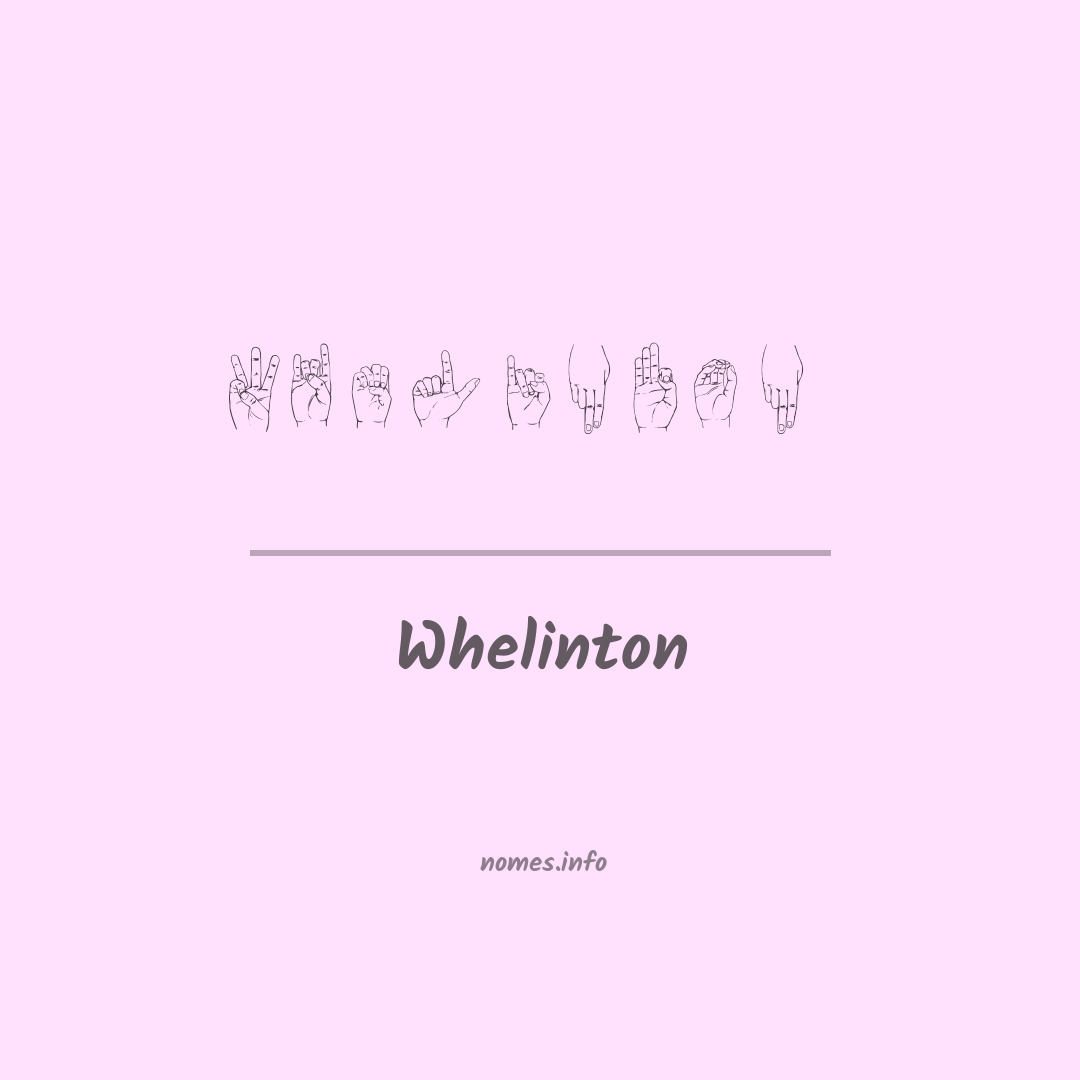 Whelinton em Libras