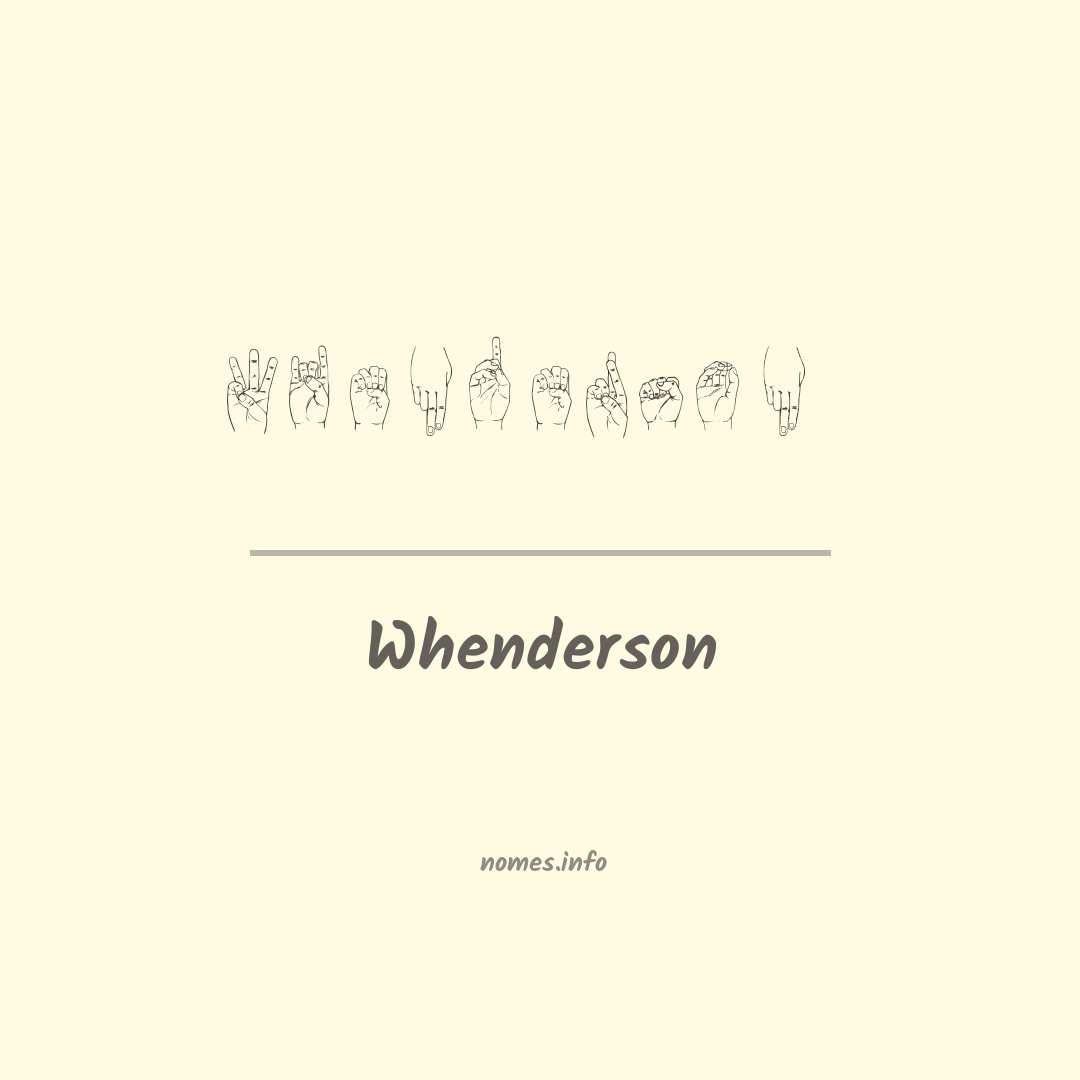 Whenderson em Libras