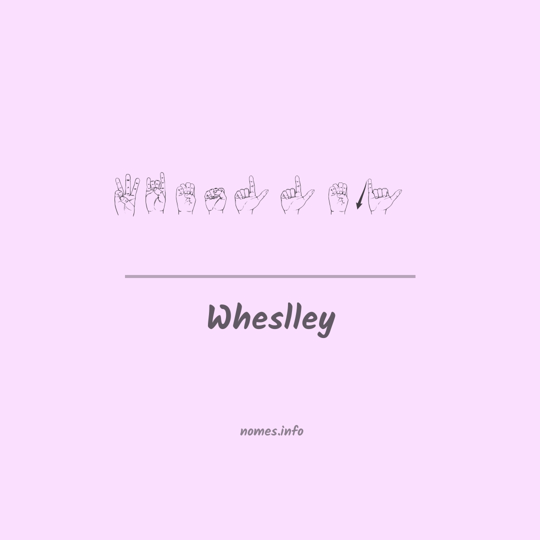 Wheslley em Libras
