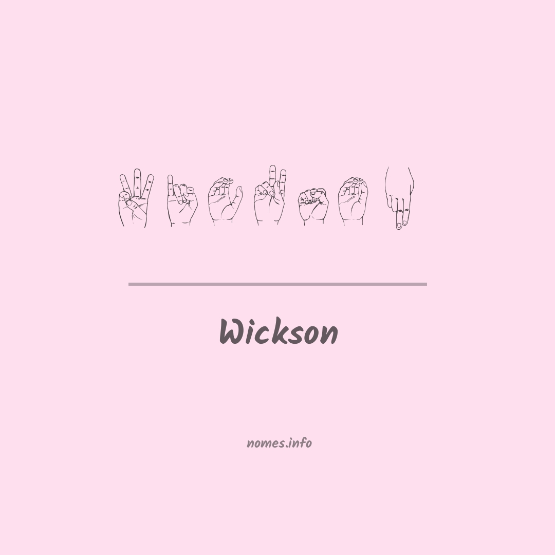 Wickson em Libras