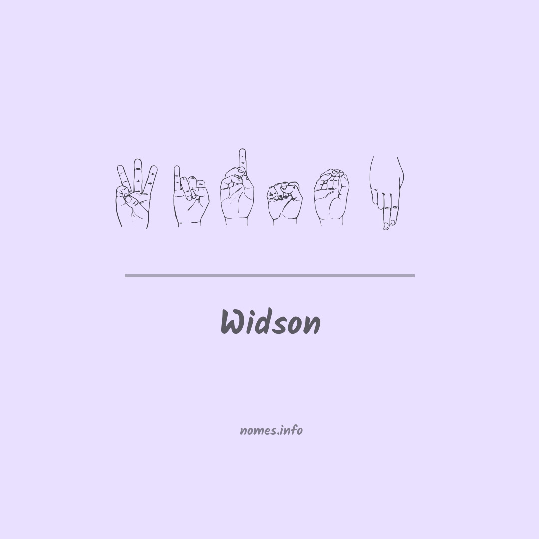 Widson em Libras