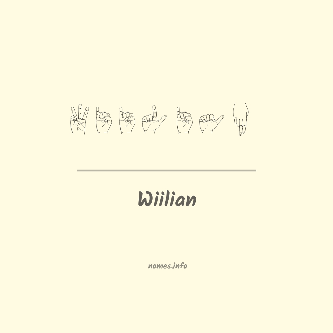 Wiilian em Libras