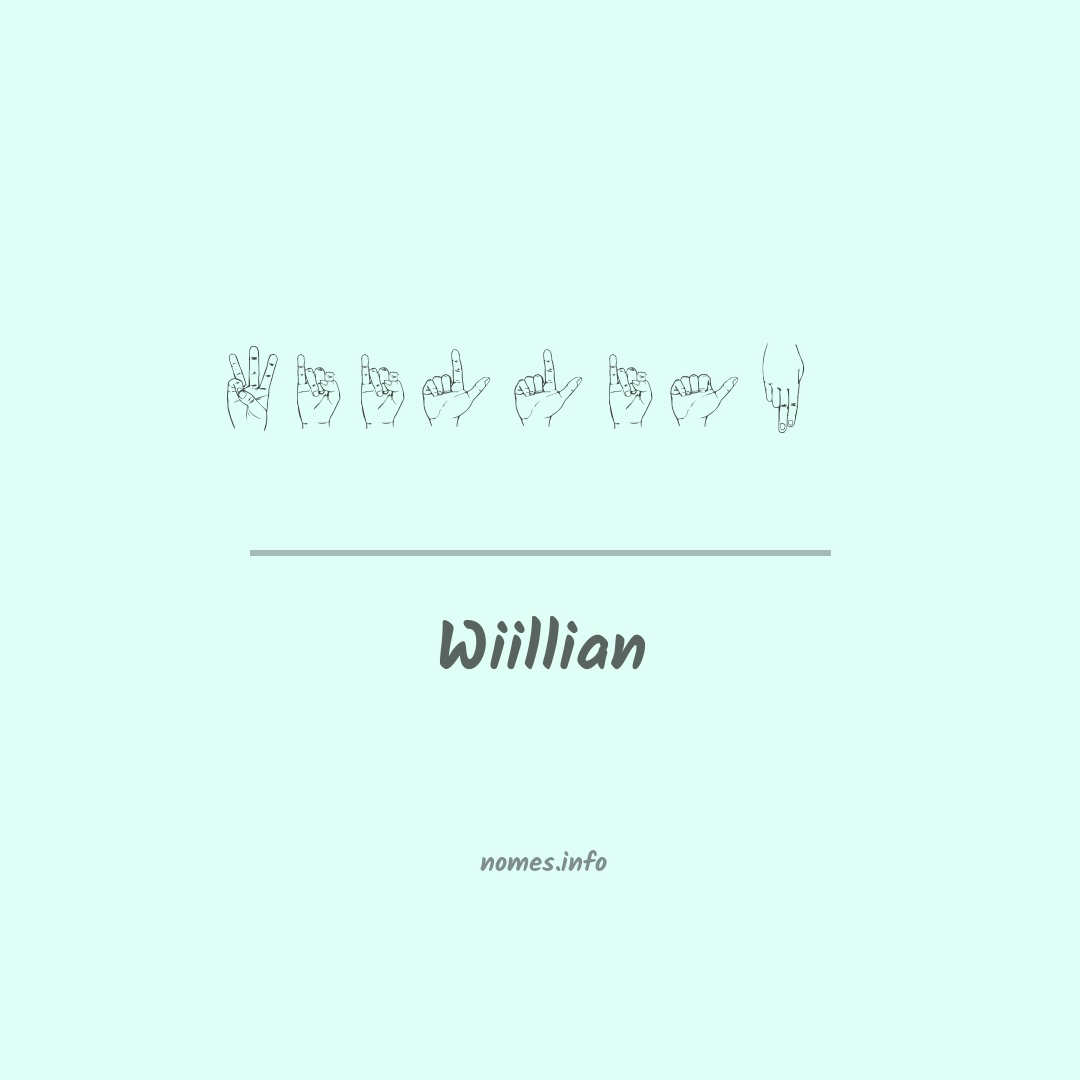 Wiillian em Libras