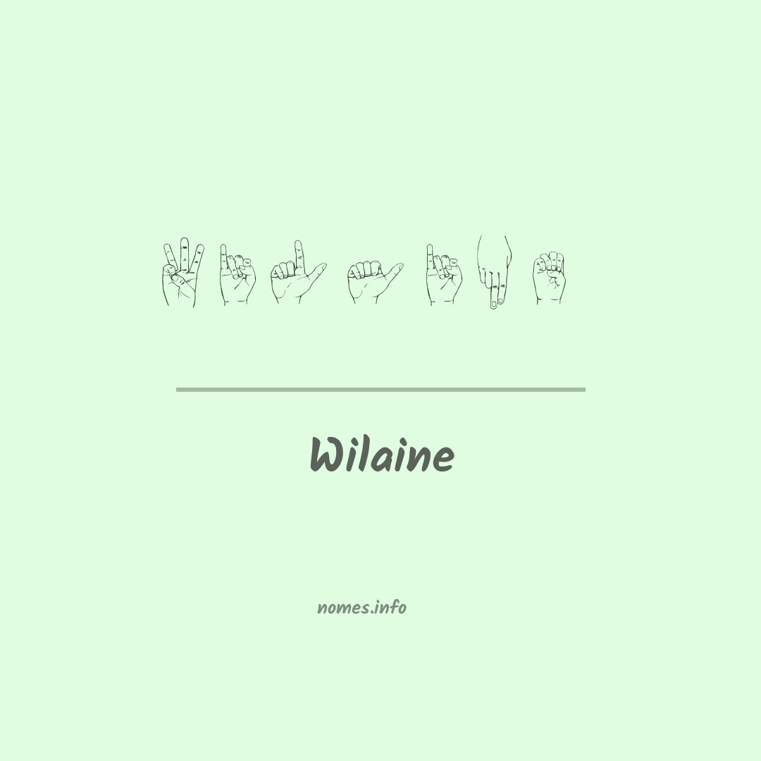 Wilaine em Libras