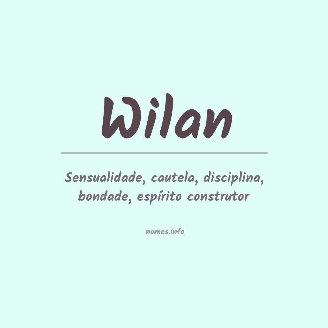 Significado do nome Wilan