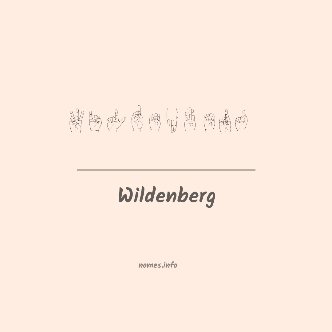 Wildenberg em Libras