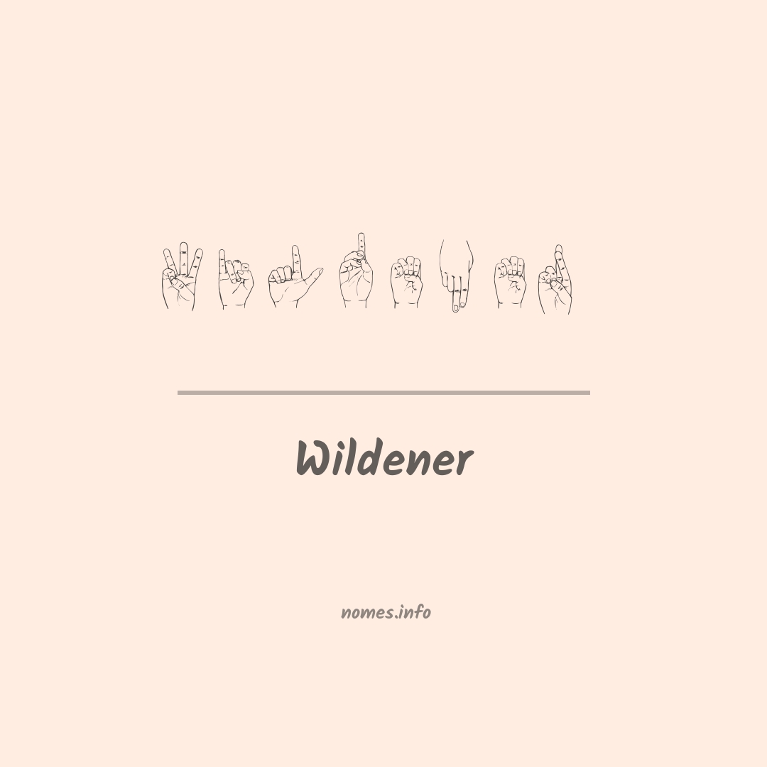 Wildener em Libras