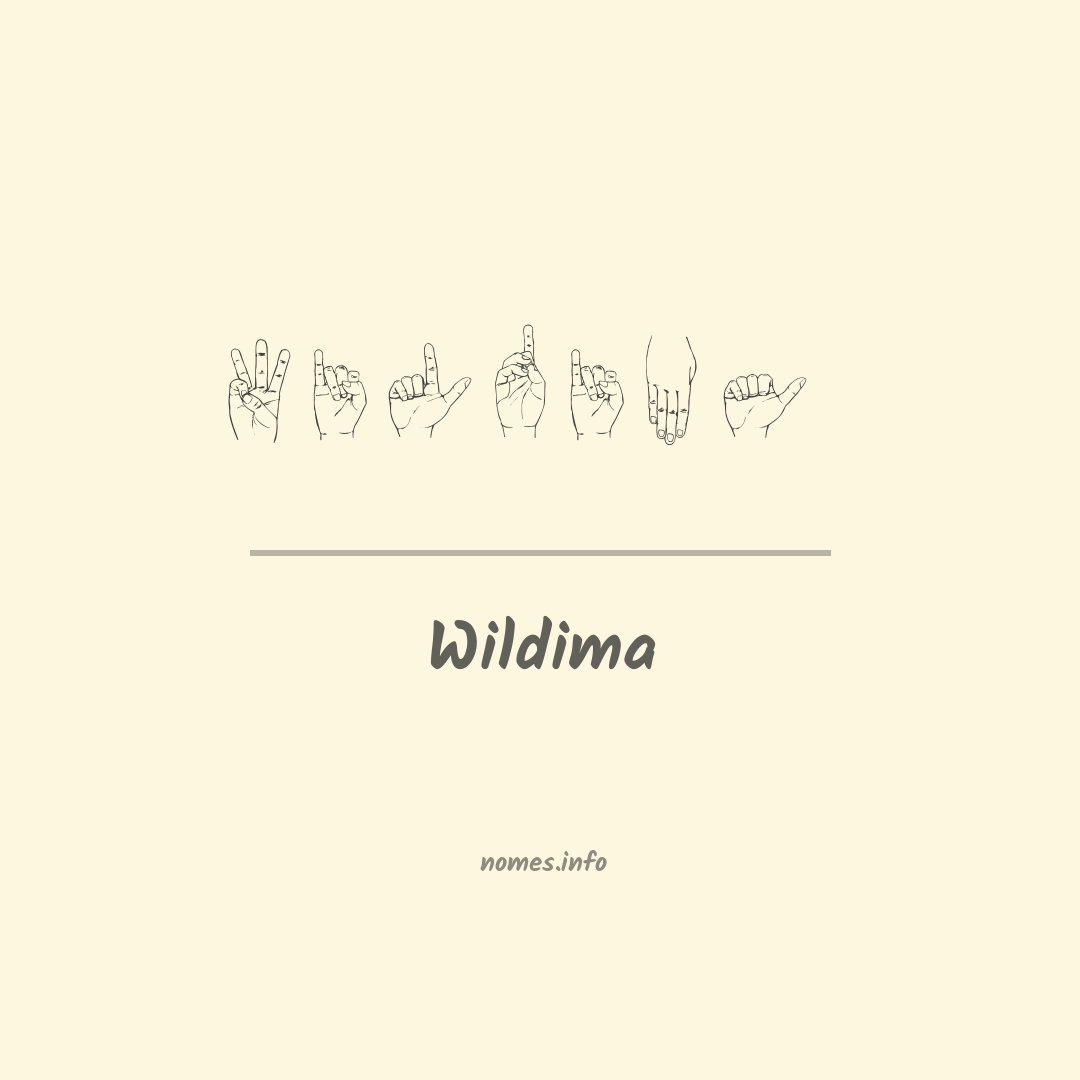 Wildima em Libras