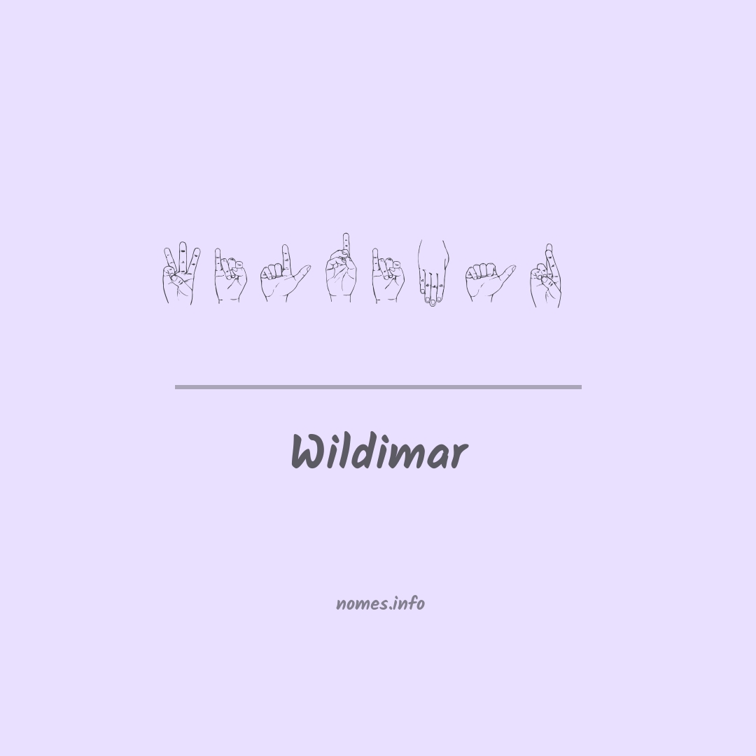 Wildimar em Libras