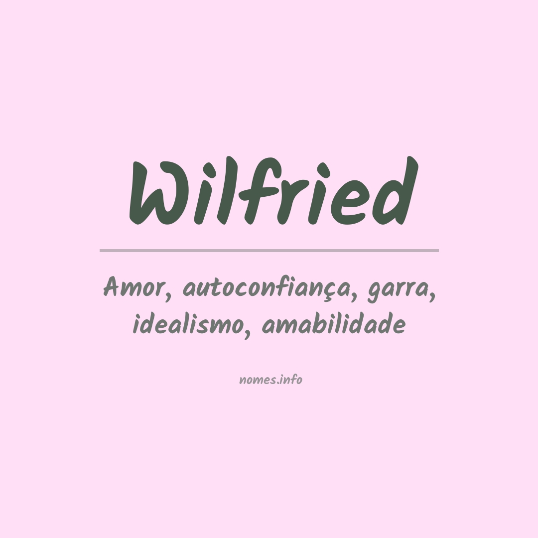 Significado do nome Wilfried