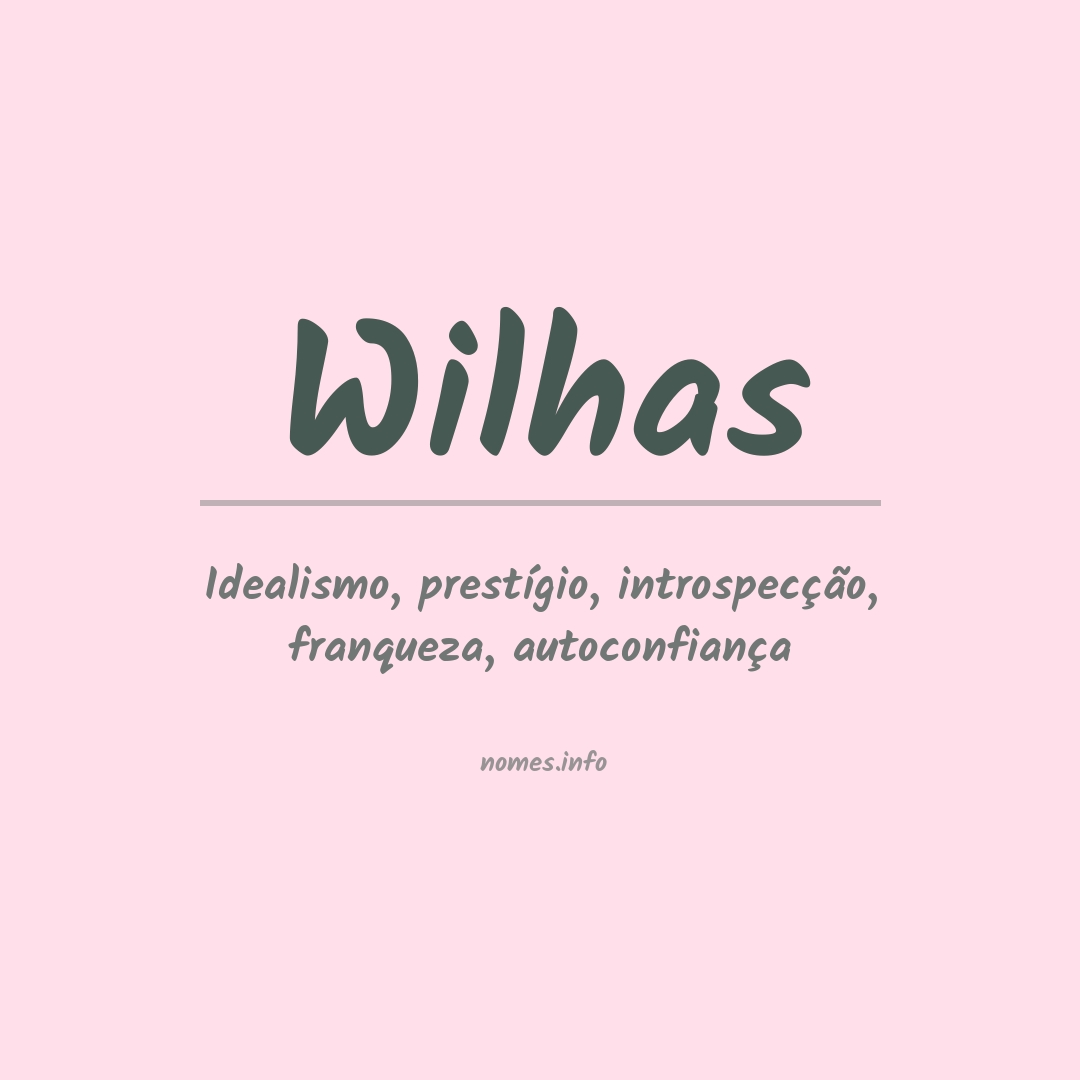 Significado do nome Wilhas