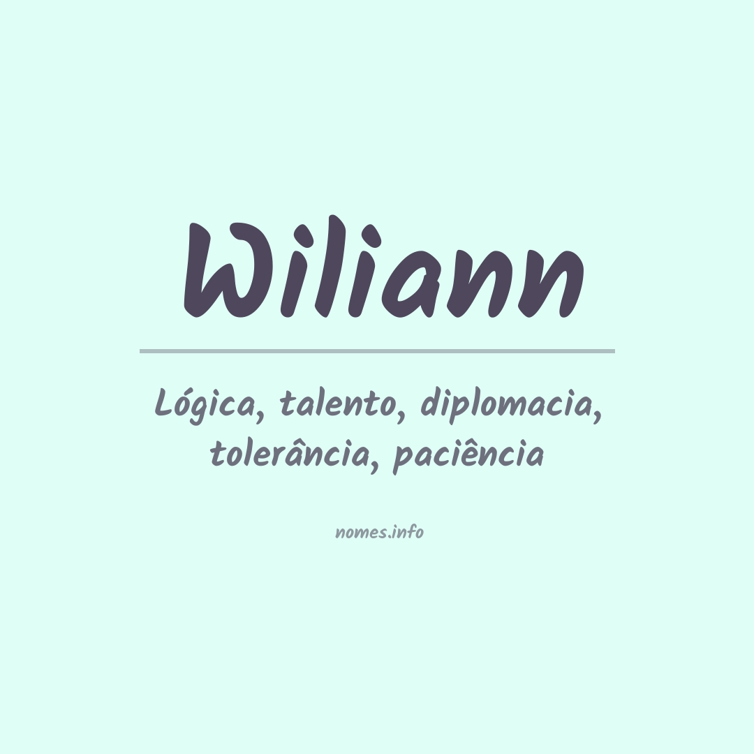 Significado do nome Wiliann