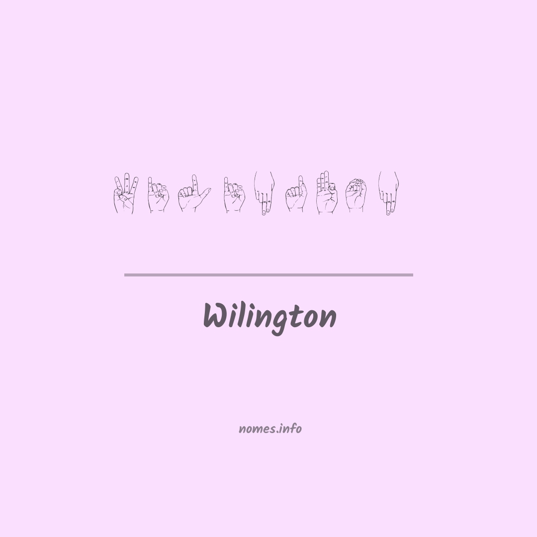 Wilington em Libras