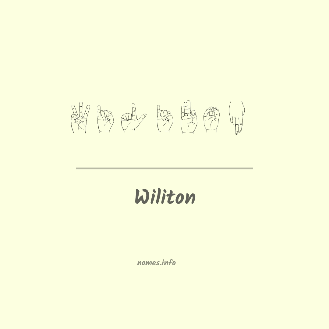 Wiliton em Libras