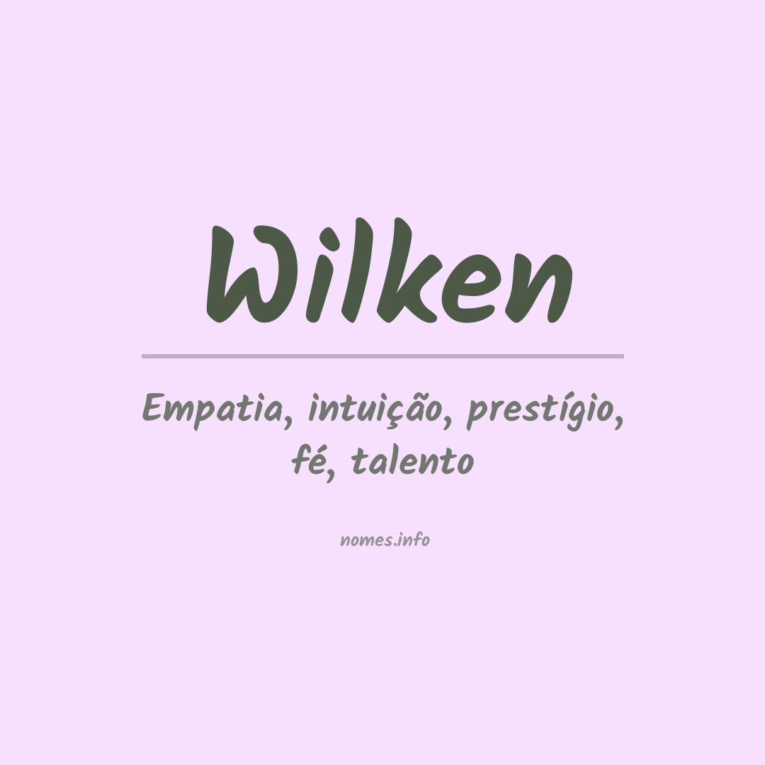 Significado do nome Wilken