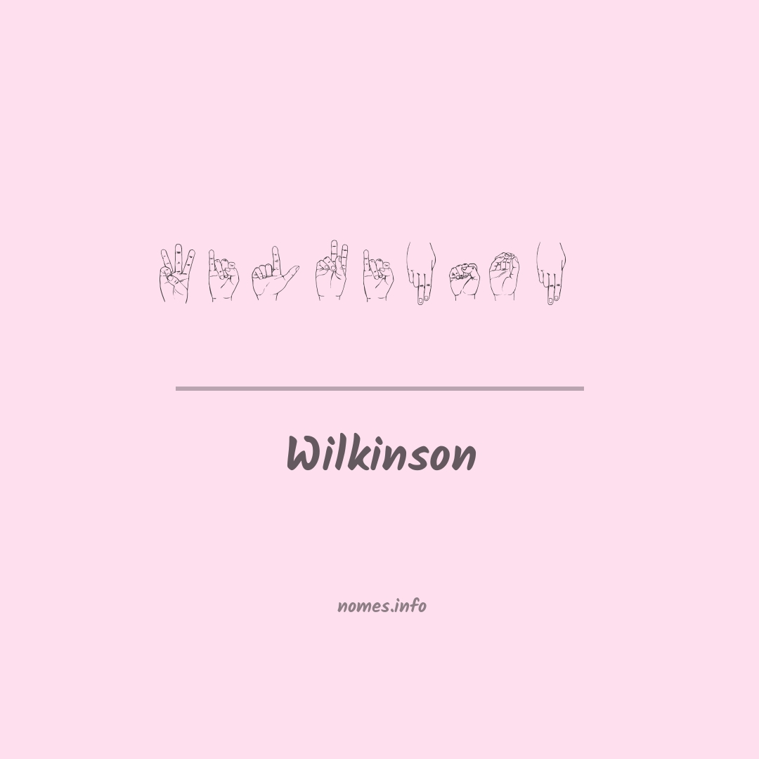 Wilkinson em Libras