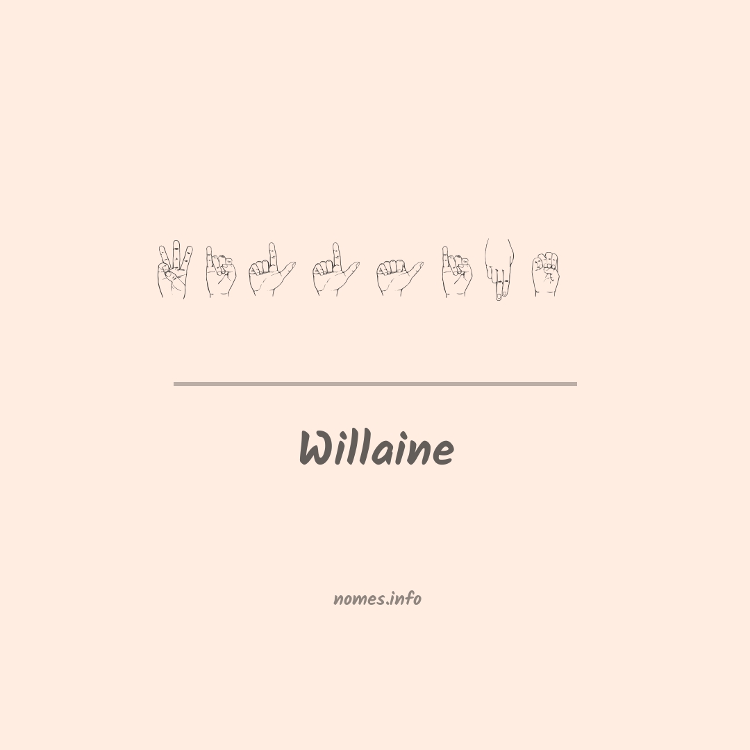 Willaine em Libras