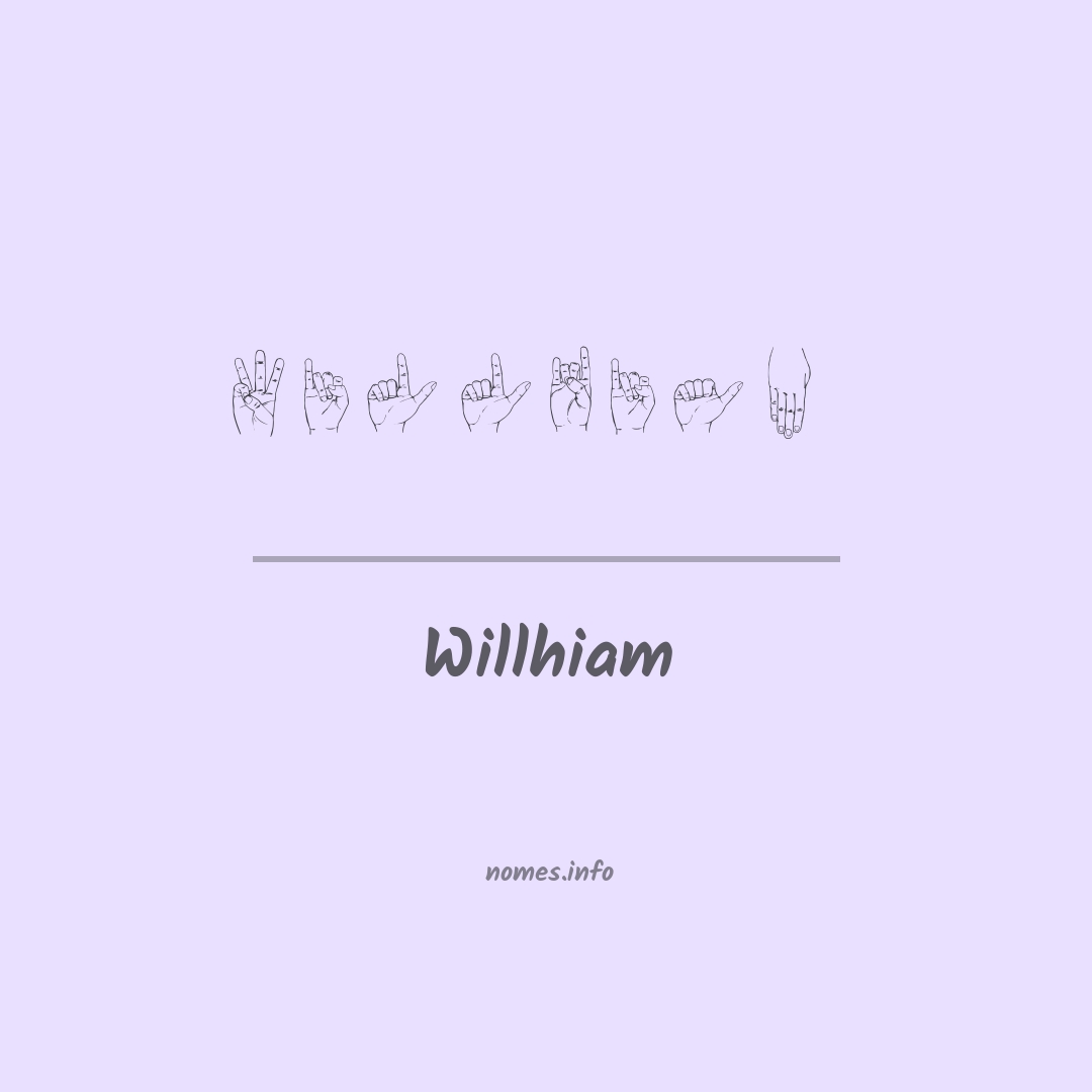 Willhiam em Libras