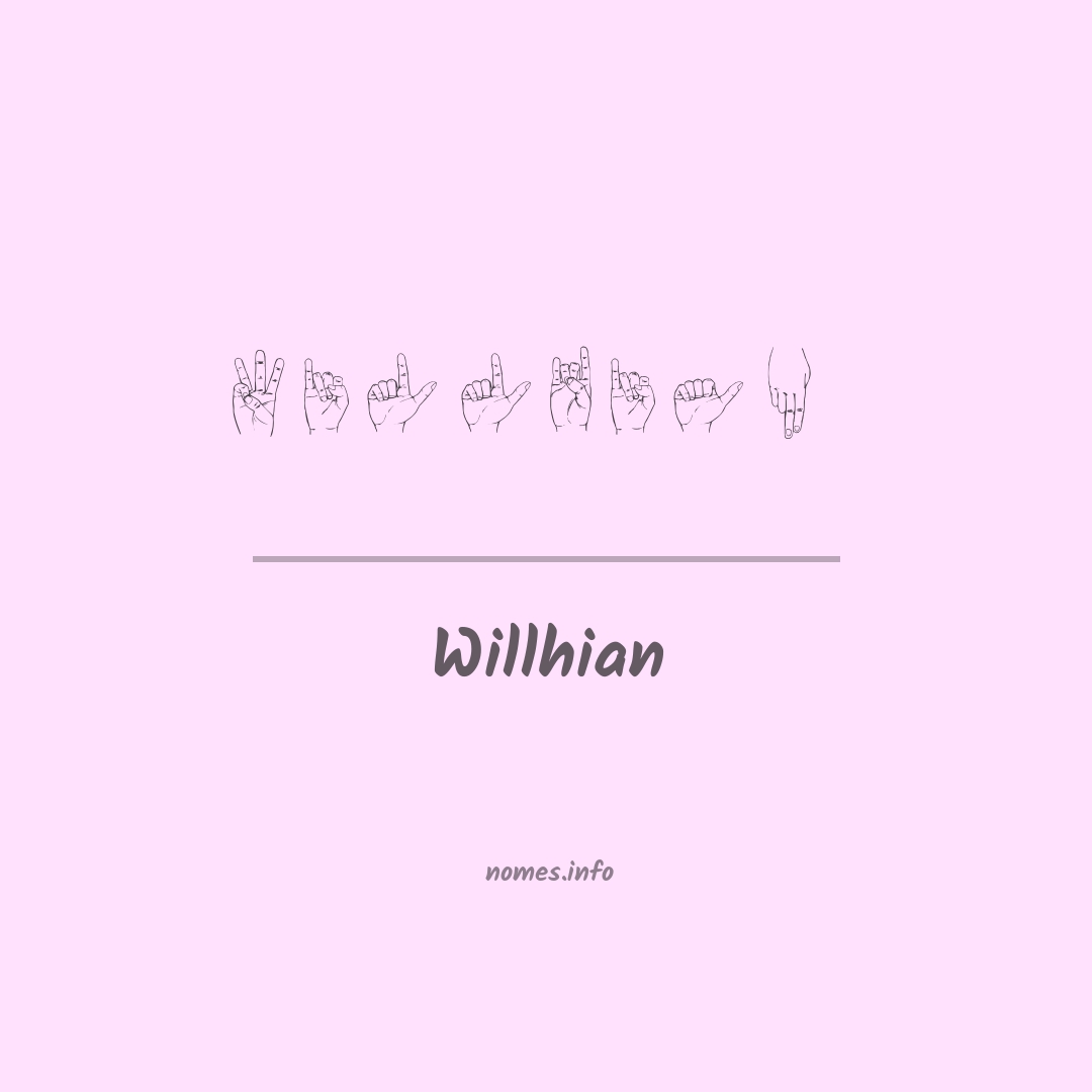 Willhian em Libras