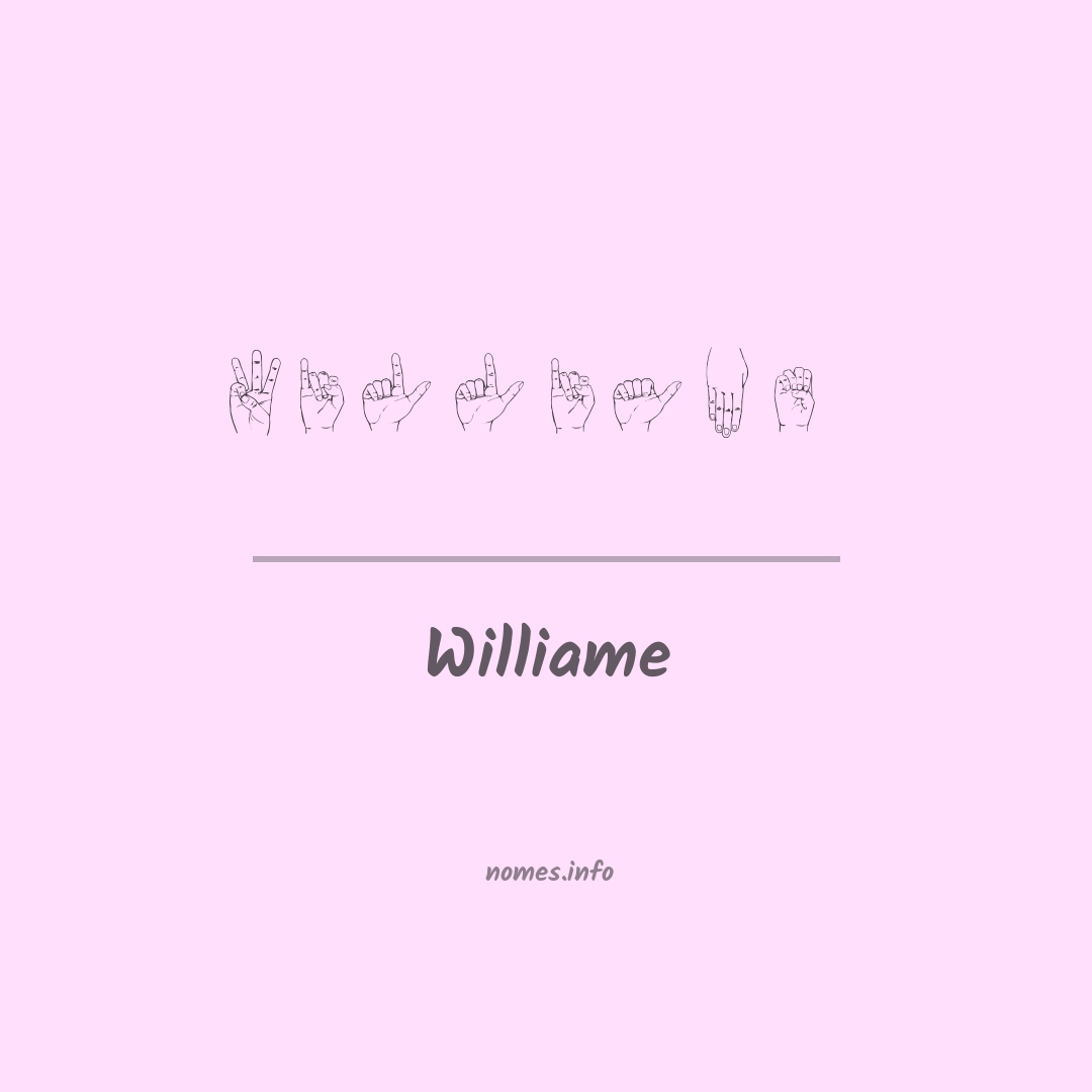 Williame em Libras