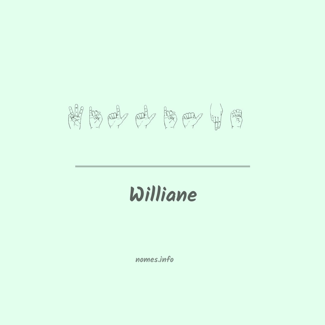 Williane em Libras