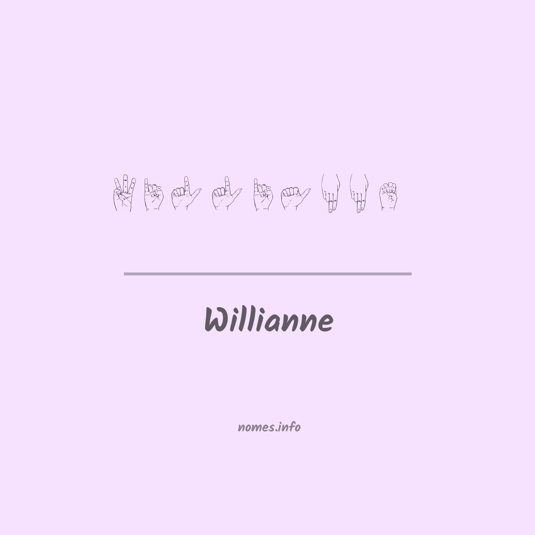 Willianne em Libras