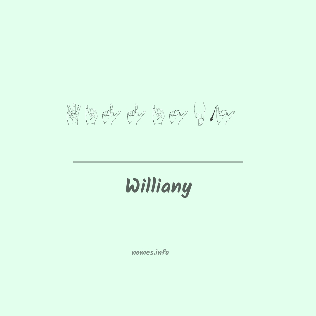 Williany em Libras
