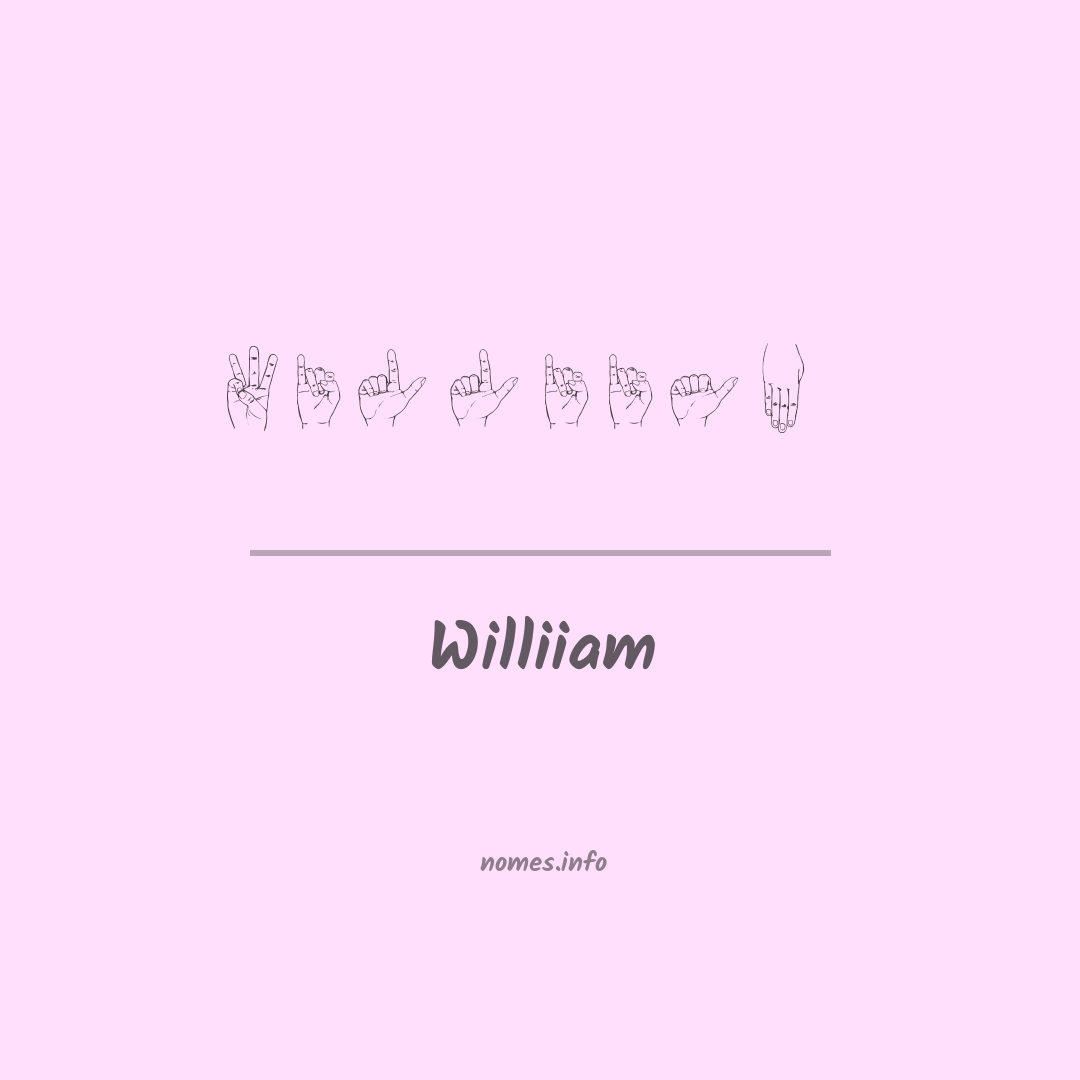 Williiam em Libras