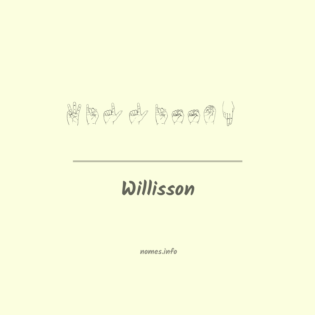 Willisson em Libras