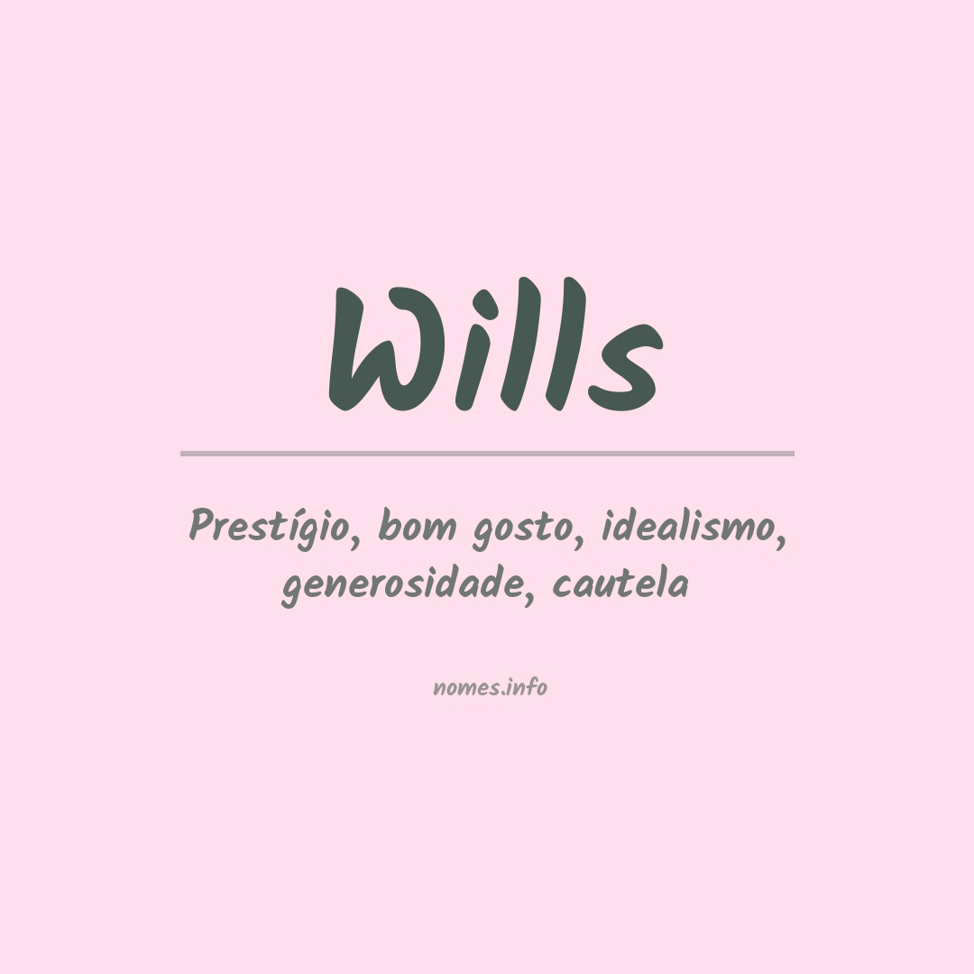 Significado do nome Wills