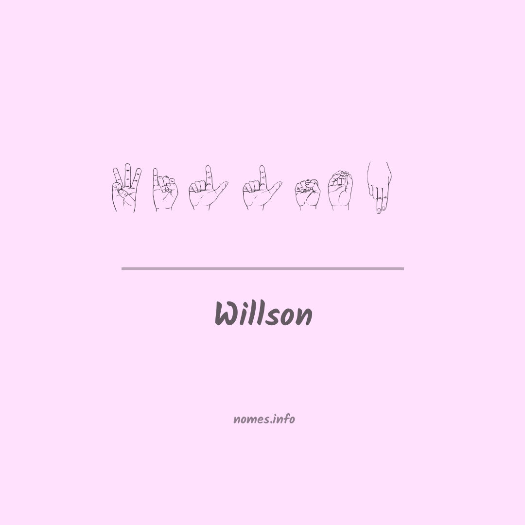 Willson em Libras