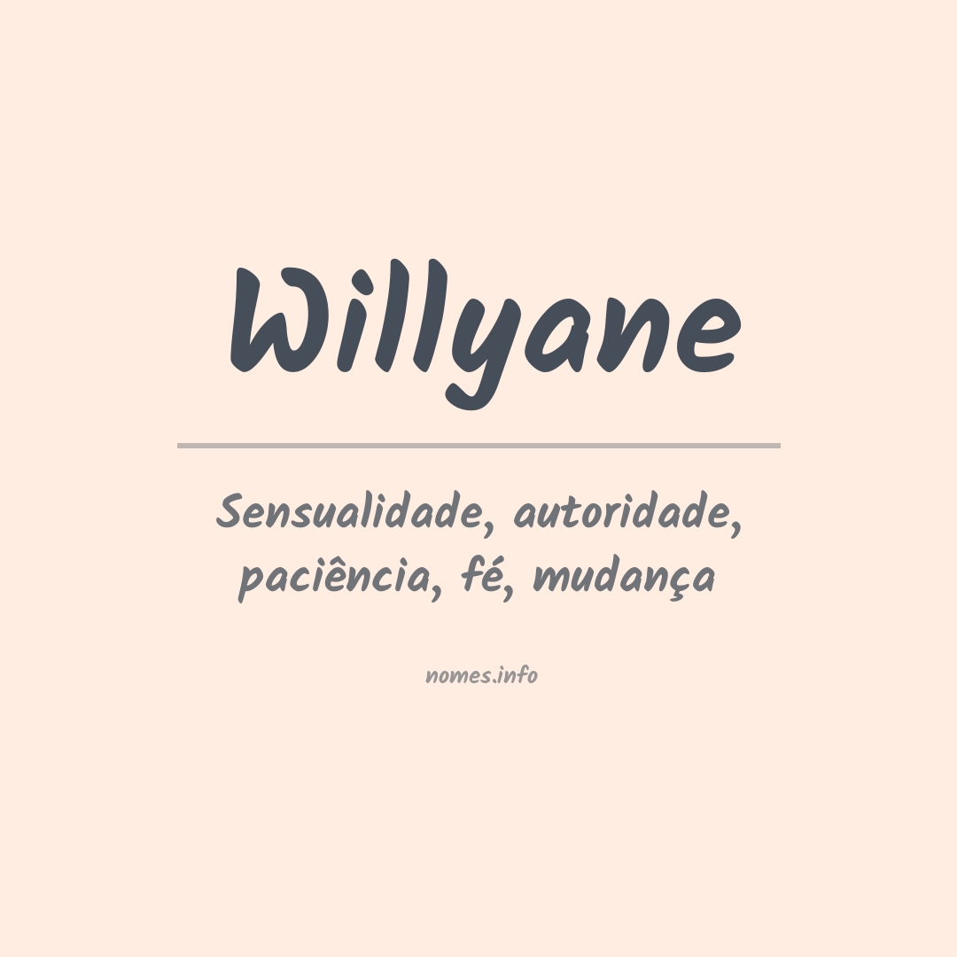 Significado do nome Willyane