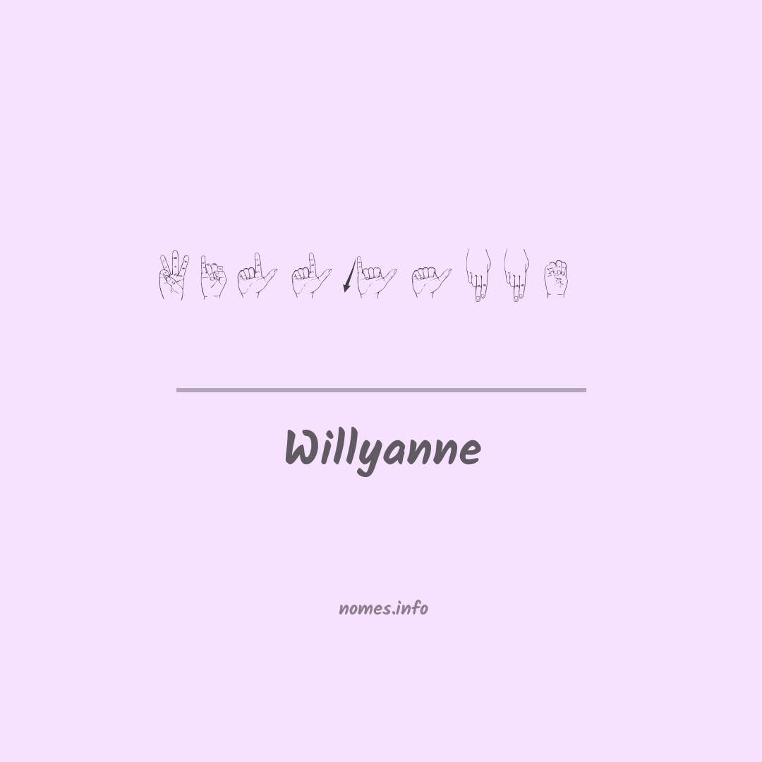 Willyanne em Libras