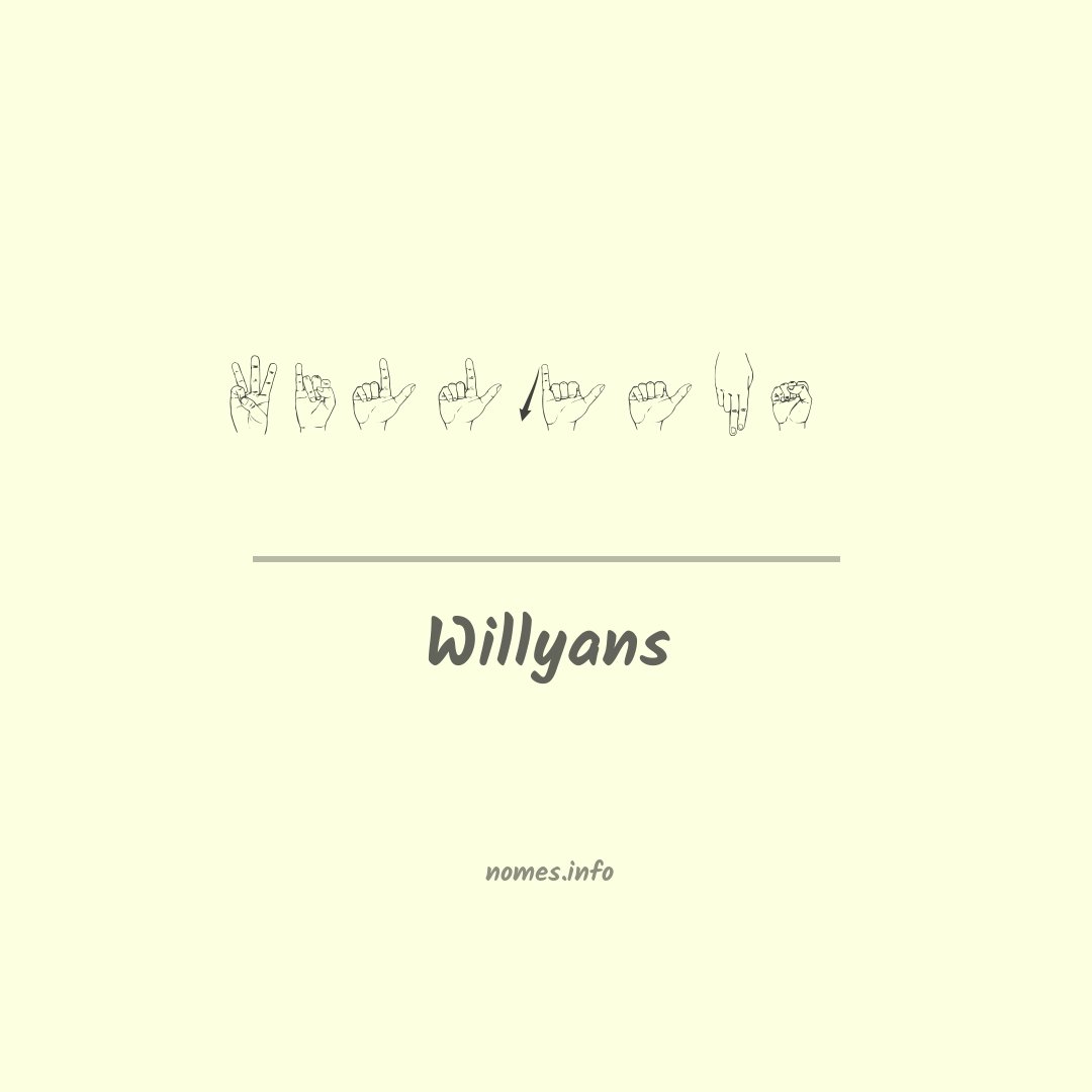 Willyans em Libras