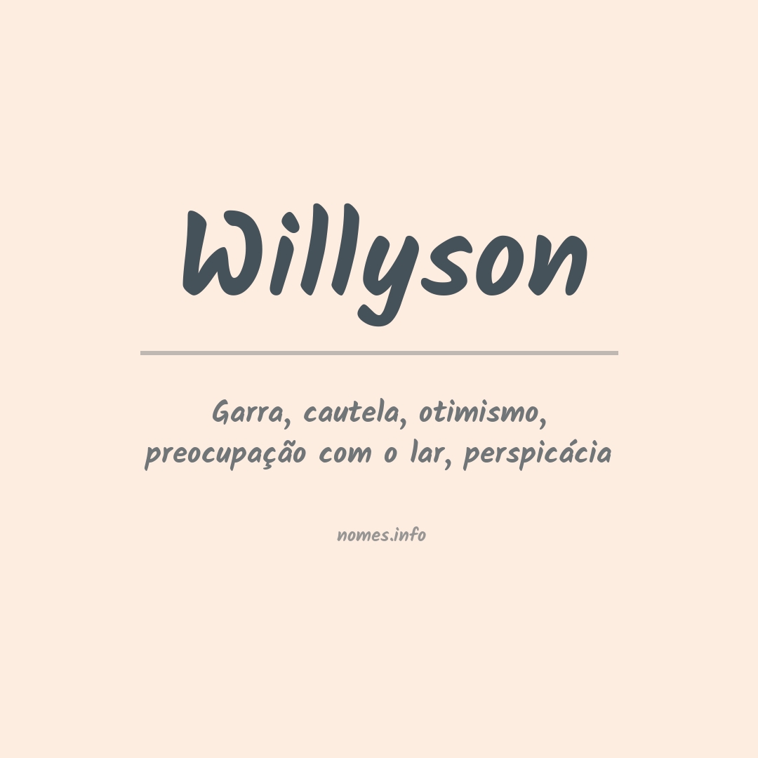 Significado do nome Willyson