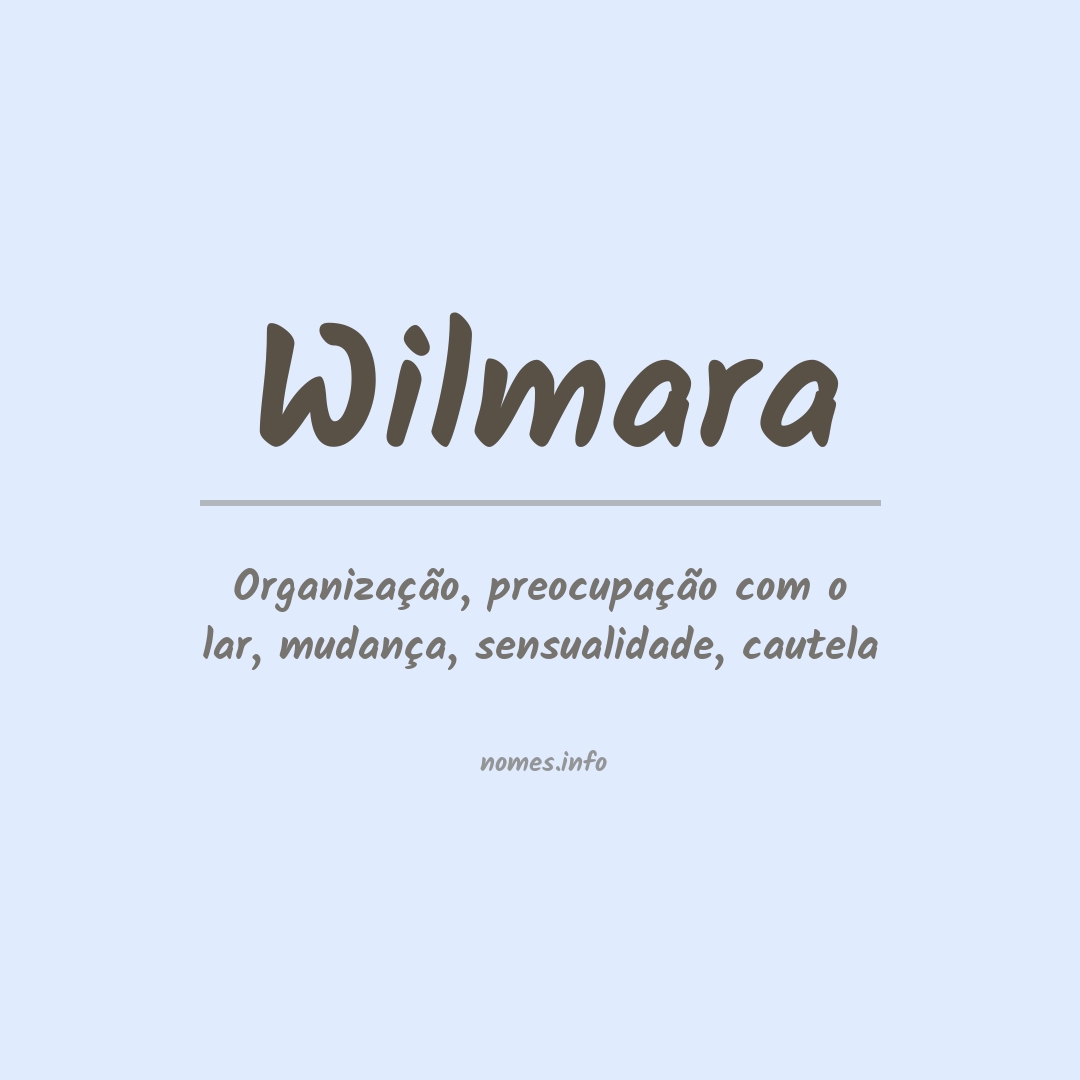 Significado do nome Wilmara