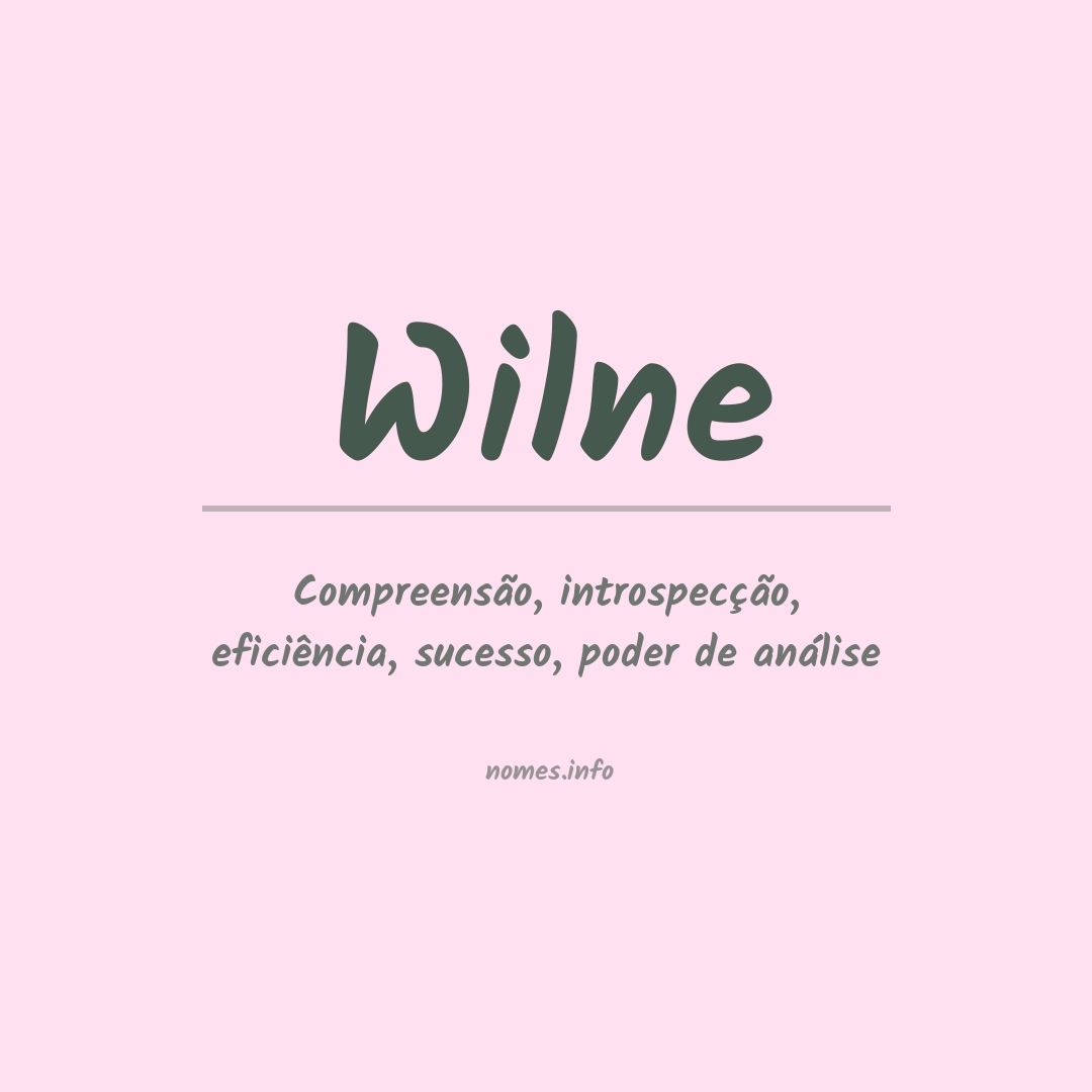 Significado do nome Wilne