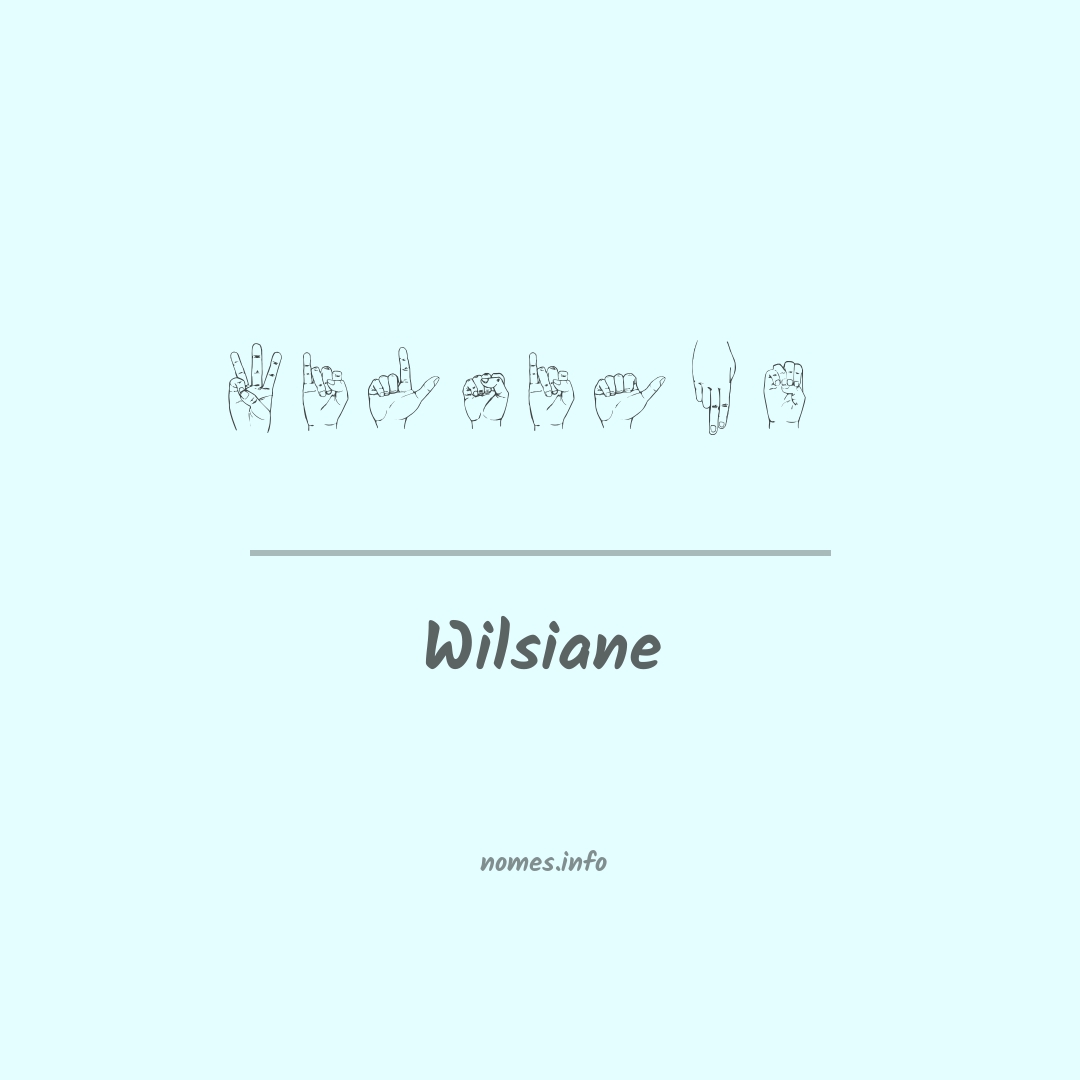 Wilsiane em Libras