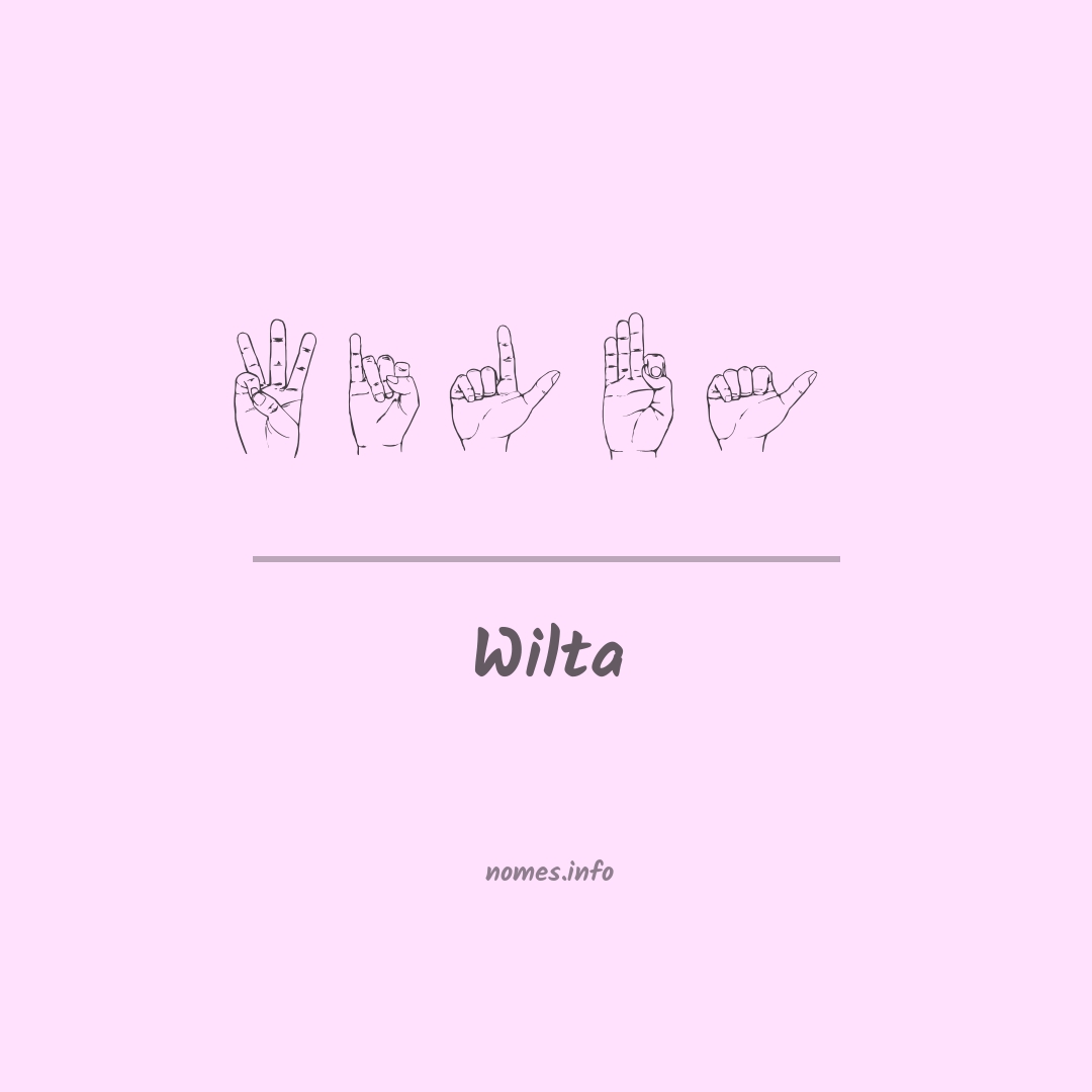 Wilta em Libras
