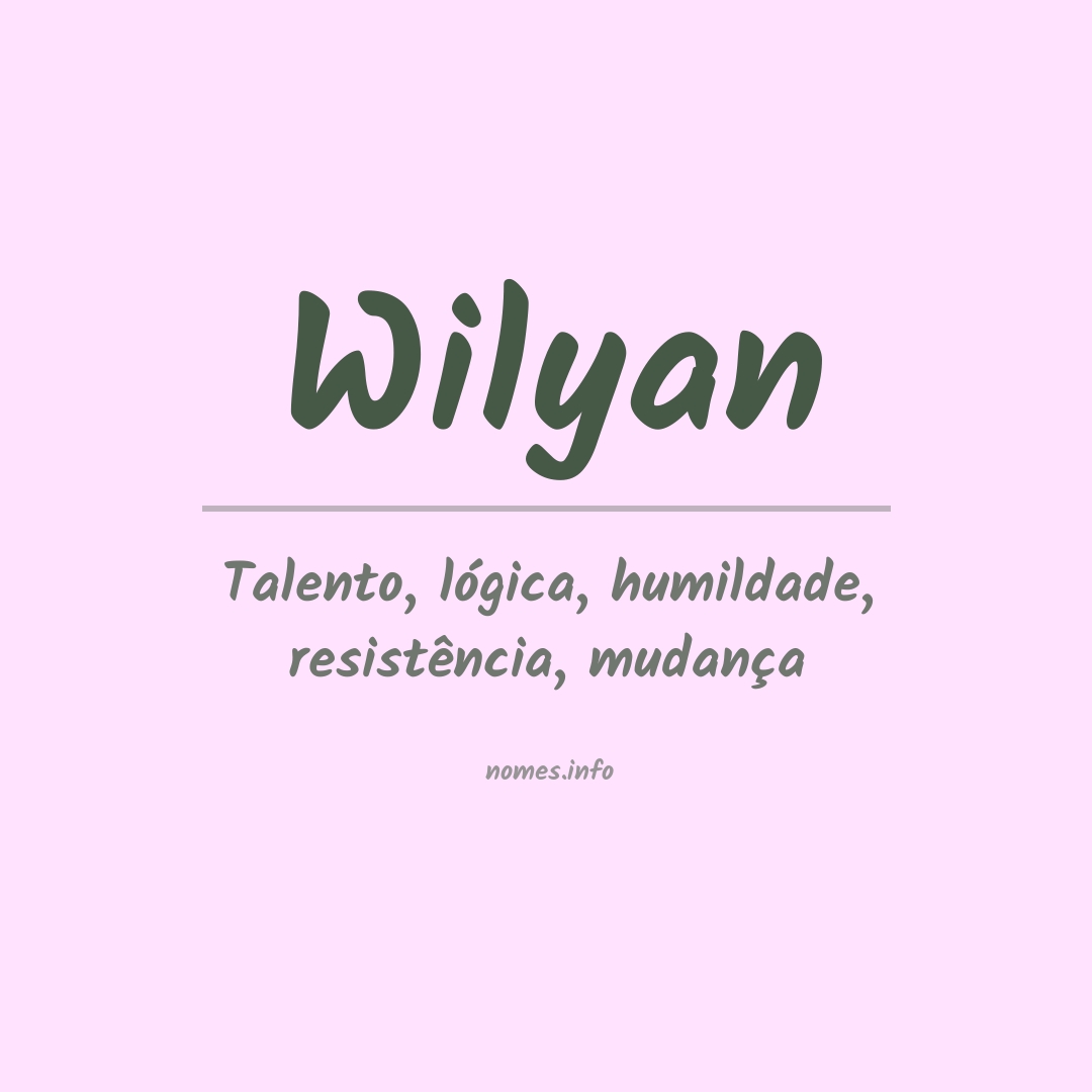 Significado do nome Wilyan
