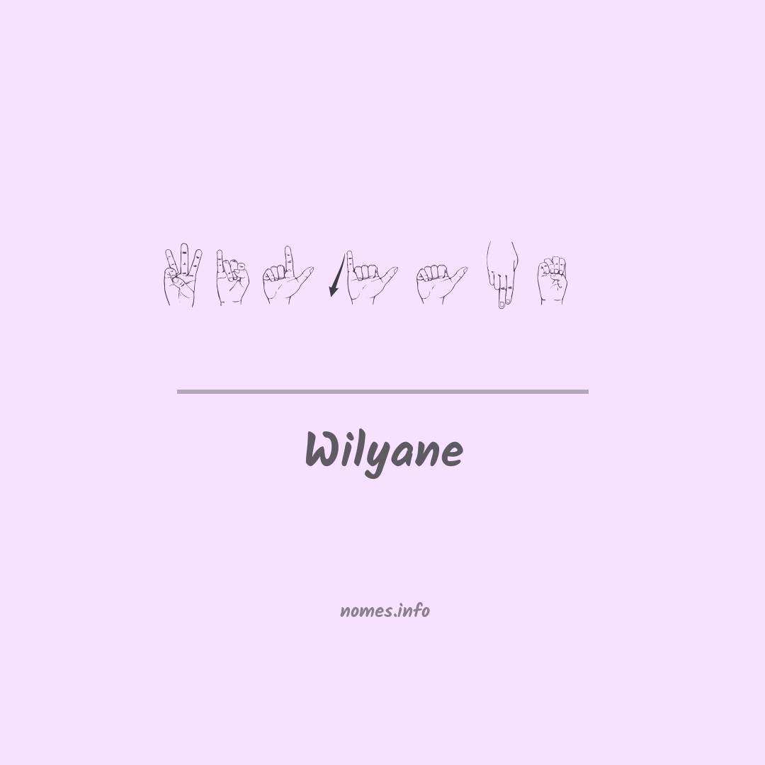 Wilyane em Libras