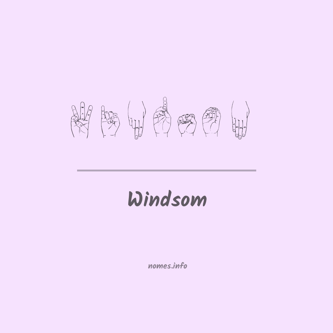 Windsom em Libras