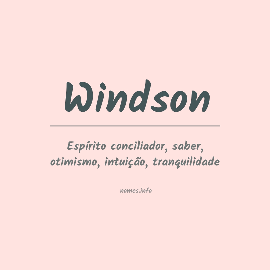 Significado do nome Windson