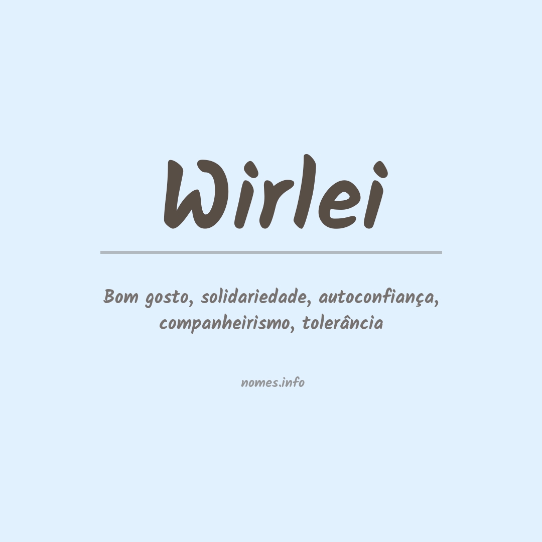 Significado do nome Wirlei