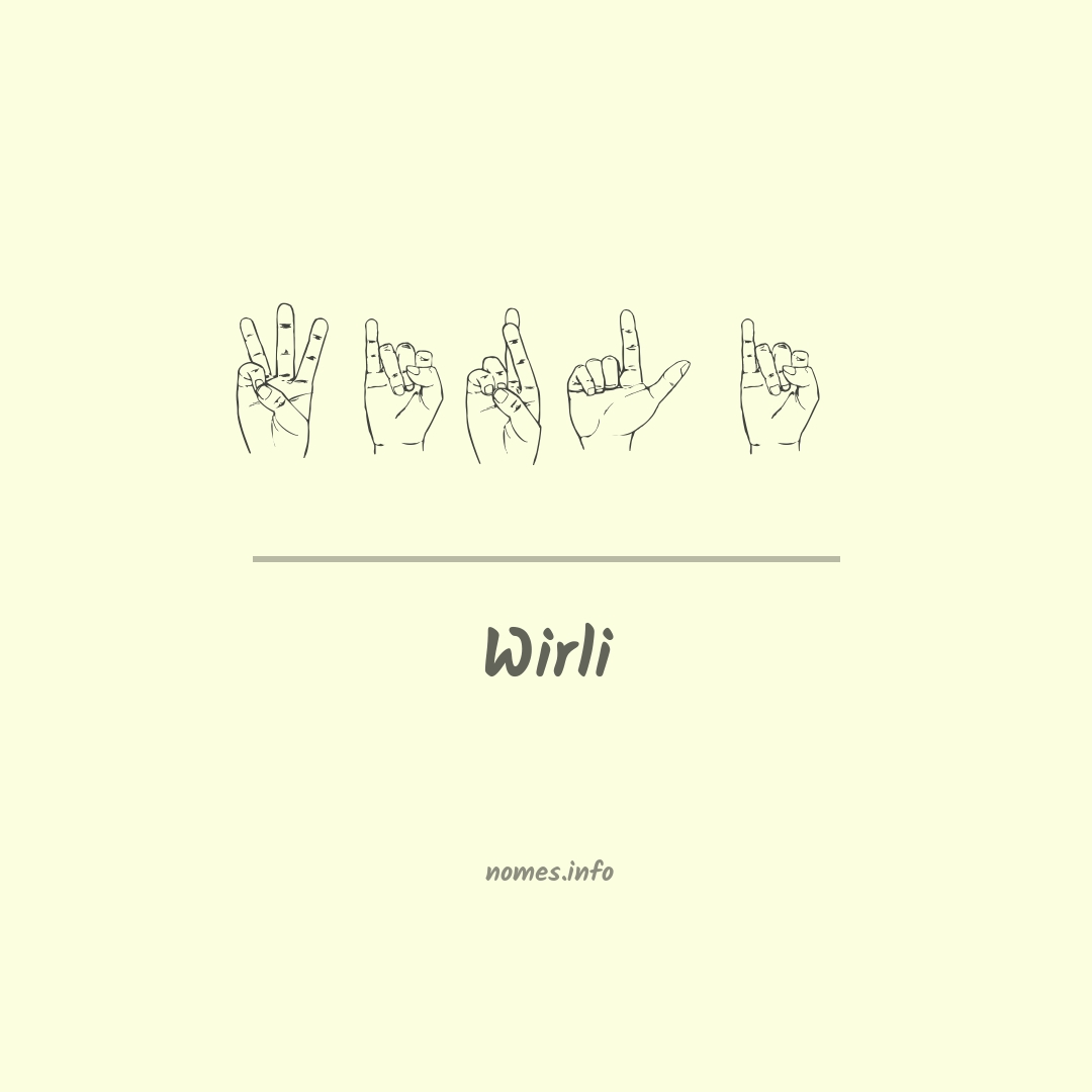 Wirli em Libras
