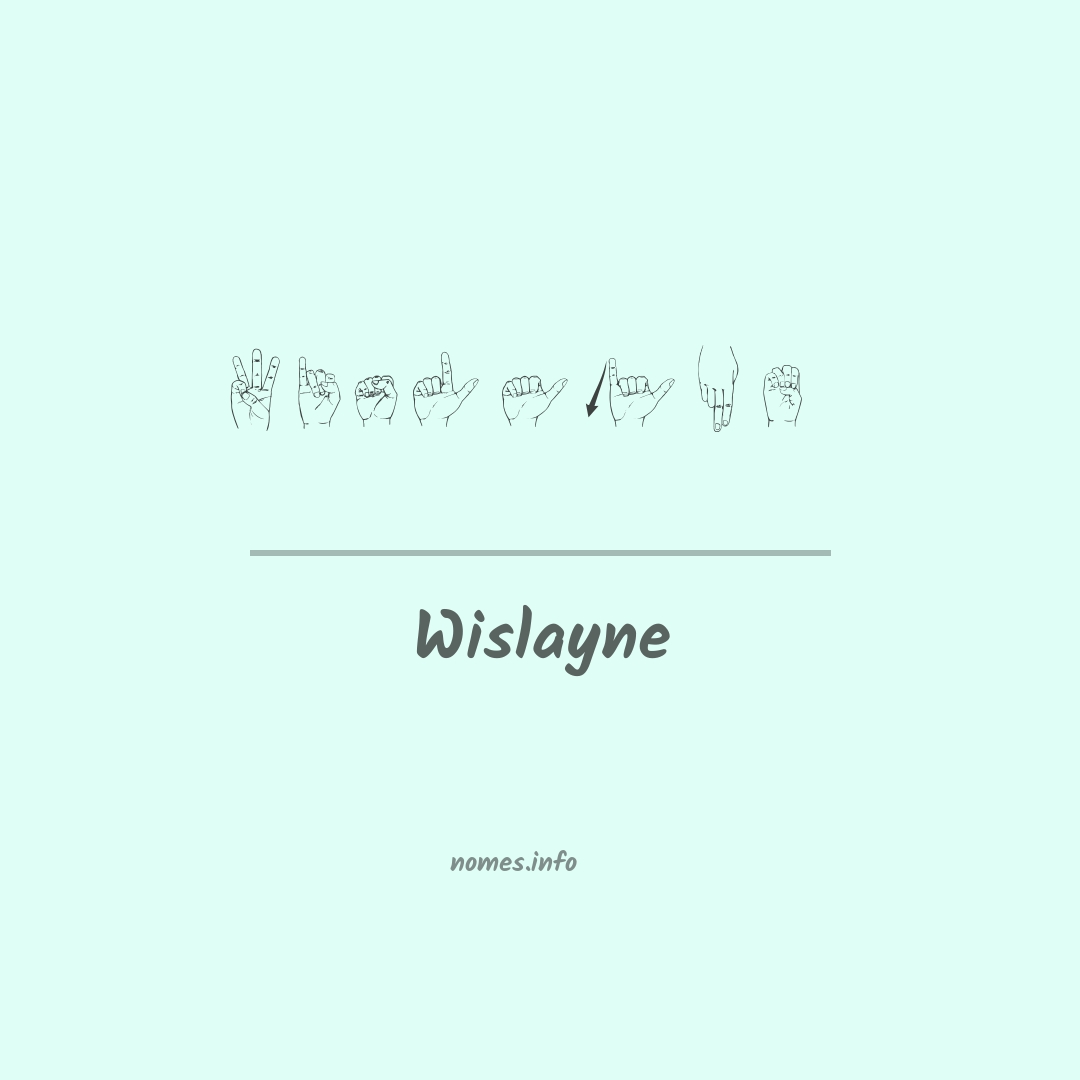 Wislayne em Libras