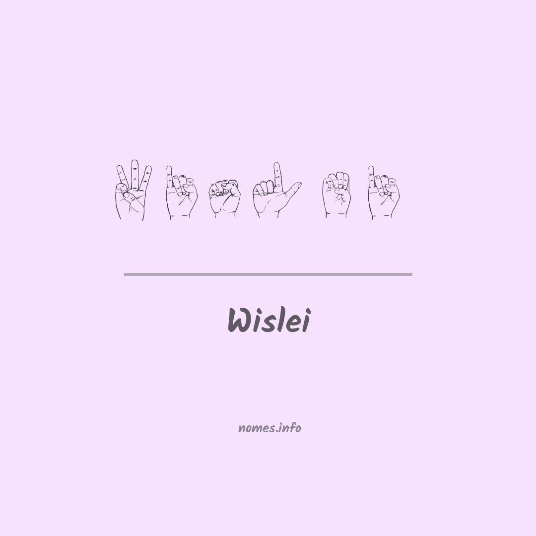 Wislei em Libras
