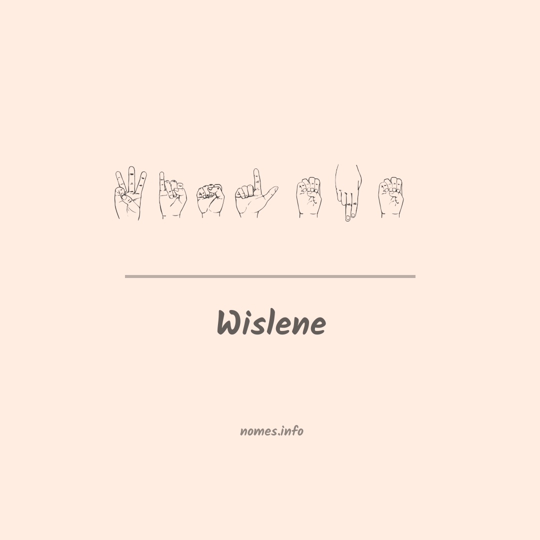Wislene em Libras