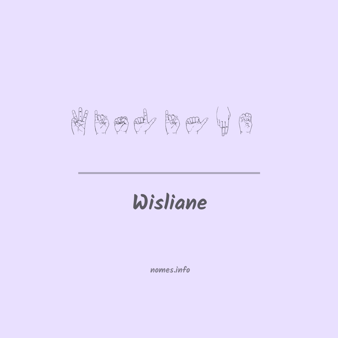 Wisliane em Libras