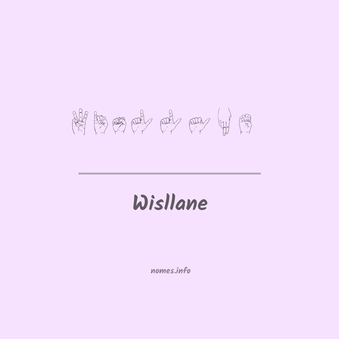Wisllane em Libras